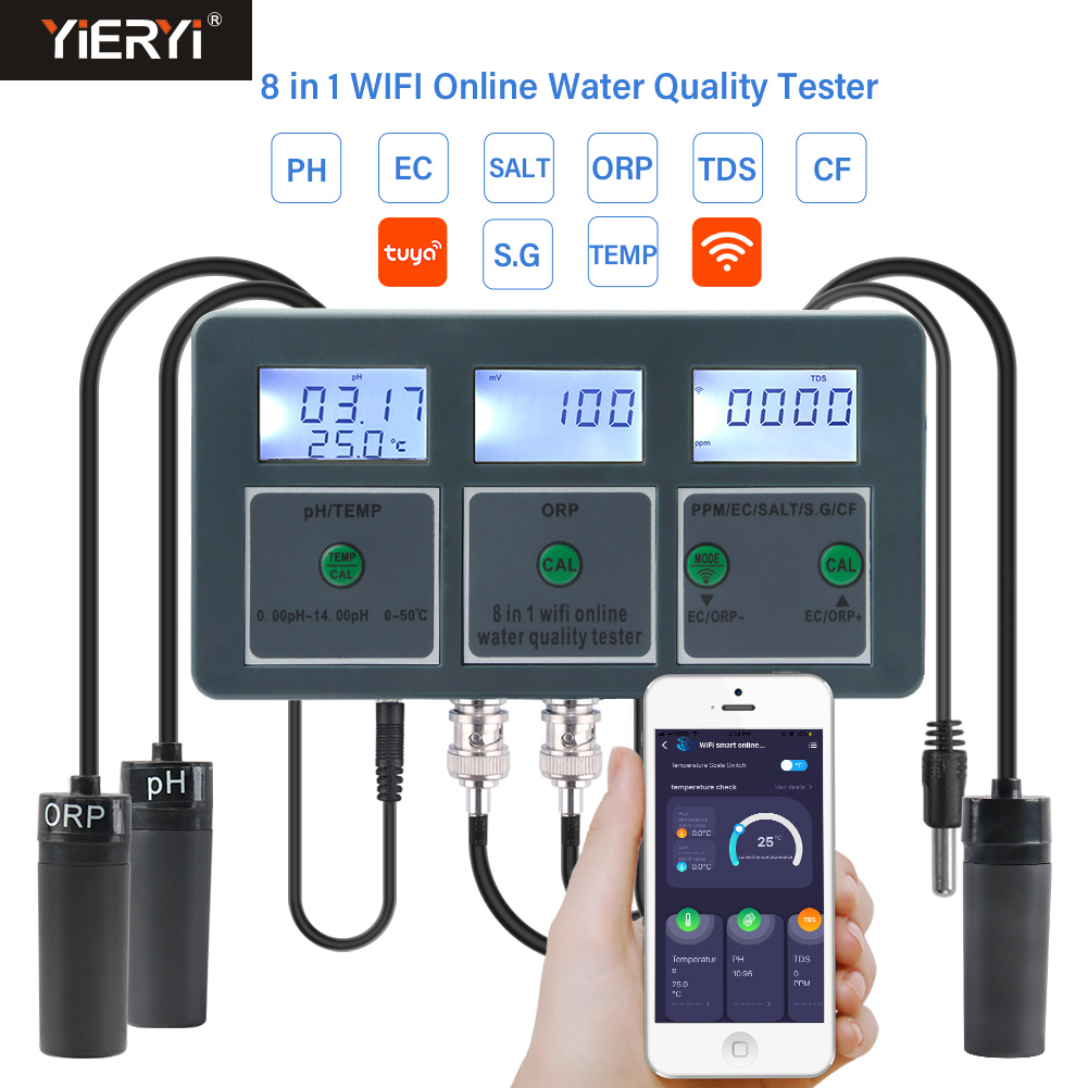 Planted Aquarium Test Kit - WiFi Tuya умный измеритель PH, регистратор