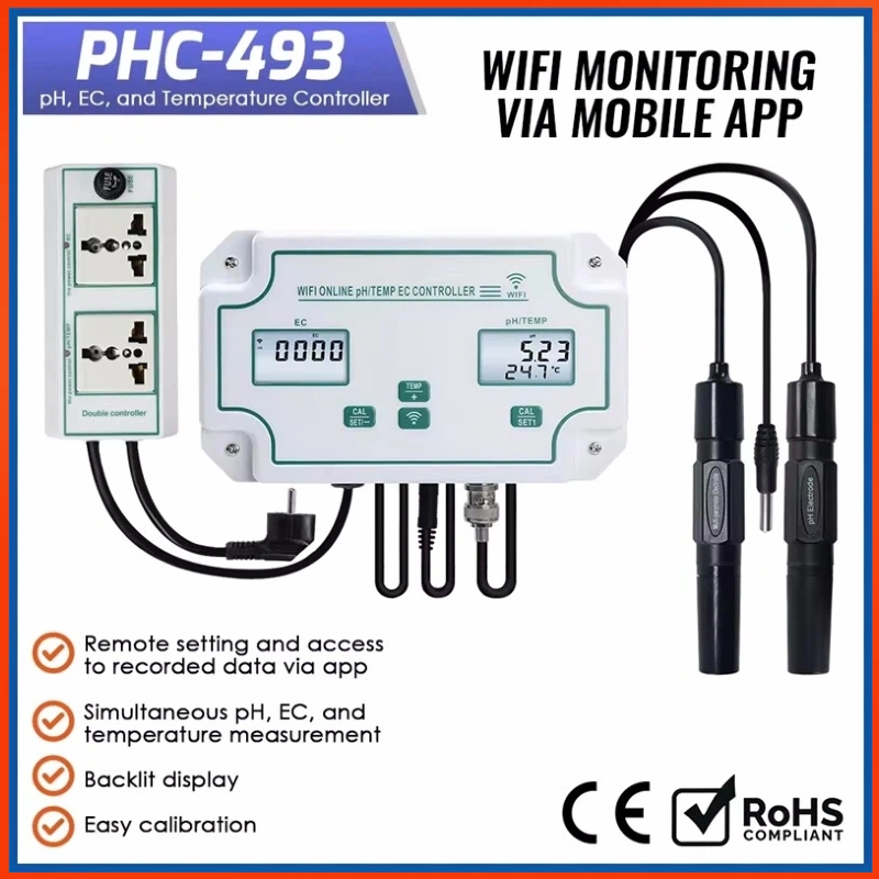 Planted Aquarium Test Kit - GA Tuya Wi-Fi 3-в-1 Аквариумный PH-контроллер
