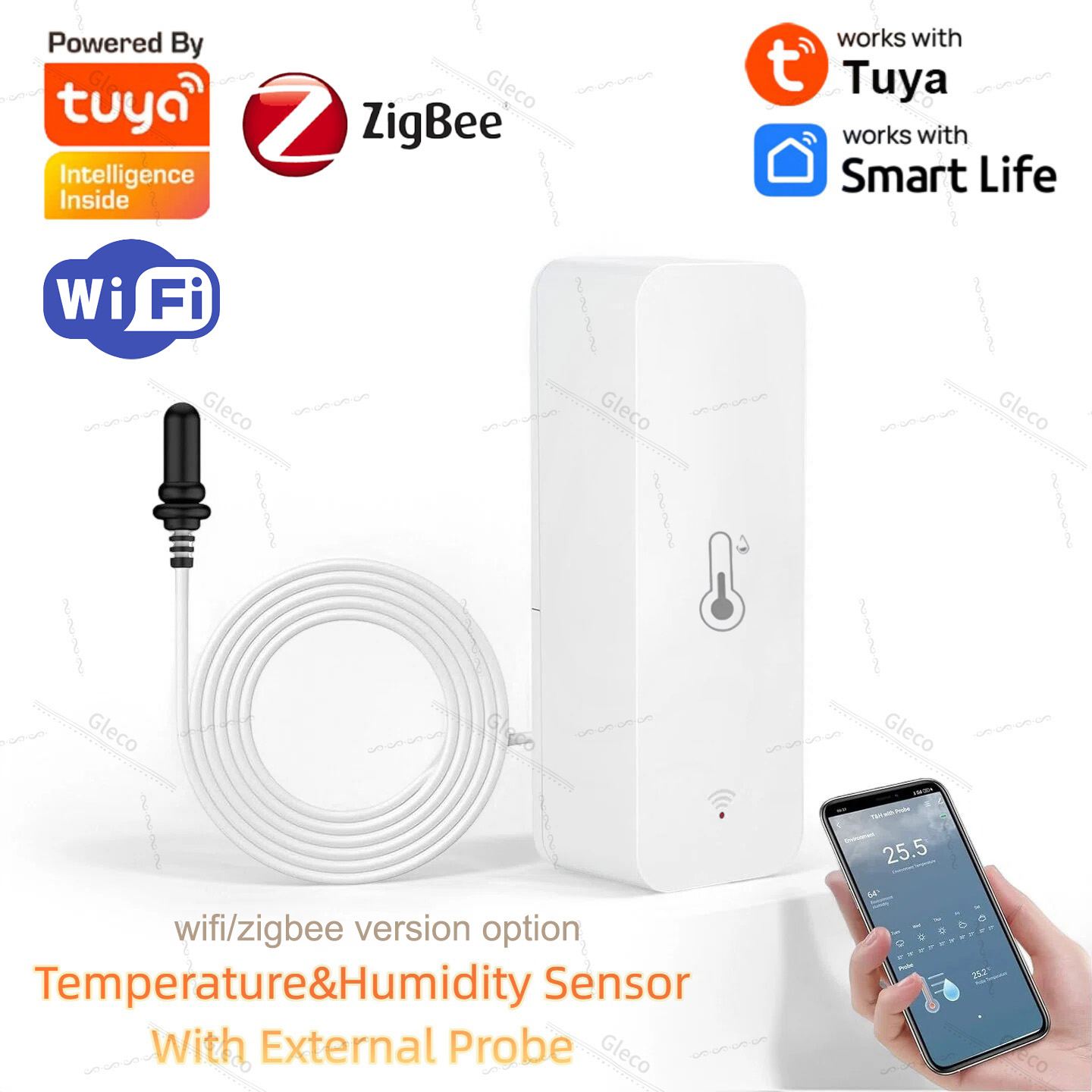 Planted Aquarium Temperature - Датчик температуры и влажности Tuya Wifi