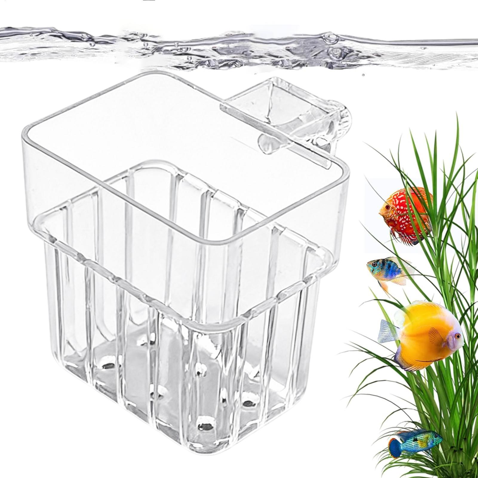 Aquarium Plant Live - Прозрачный подвесной горшок для аквариума, держатель