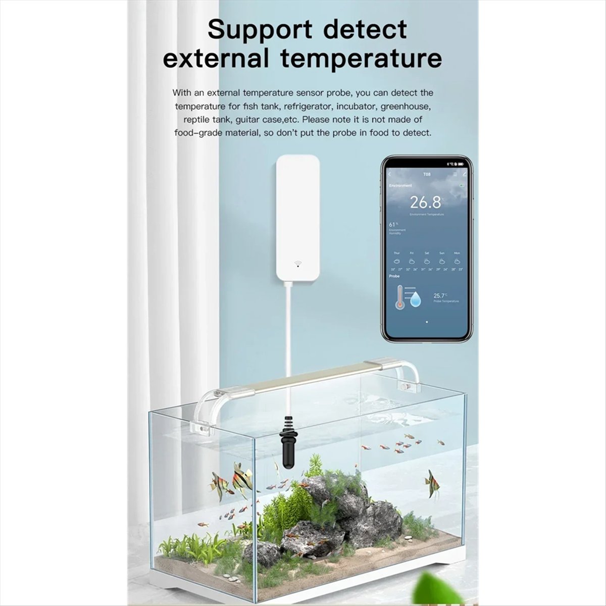 Датчик температуры и влажности – обзор и цена Planted Aquarium Temperature